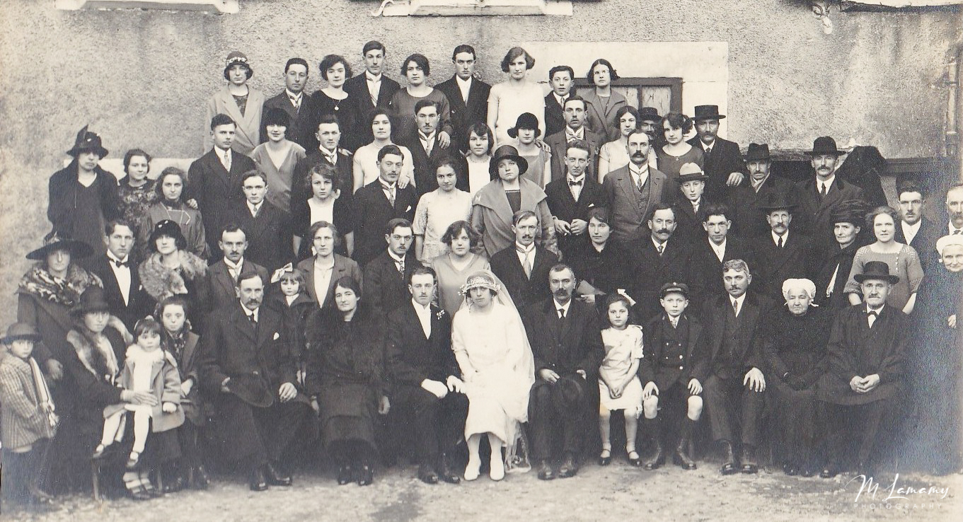 Photo d'un mariage ancien - recherches généalogiques - Tous droits réservés SGBB36 2024